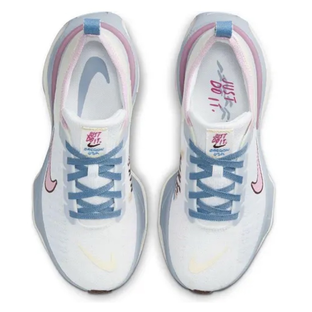 Nike Invincible Run 3 Sail / Med Soft Pink / Sail / Blue Whisper Size 7 Like New